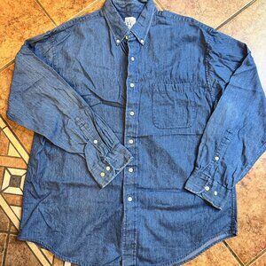 Vintage Field FG Gear Women's Button-Down Denim Long-Sleeve Shirt